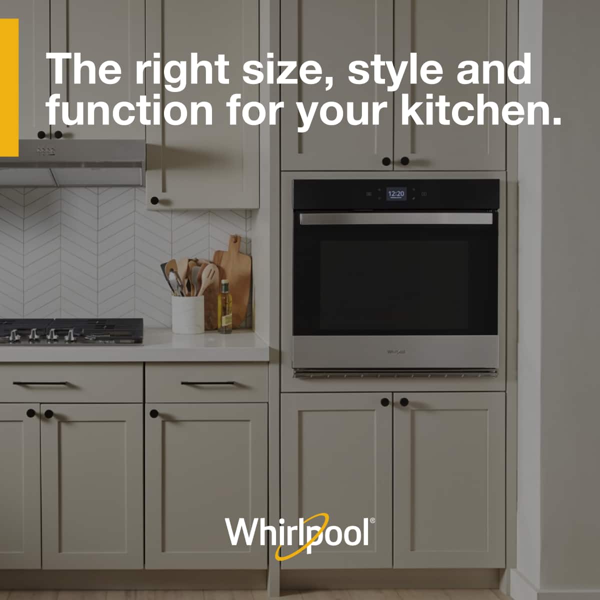 Whirlpool - 30" Built-In Single Electric Convection Wall Oven with Air Fry When Connected - Stainless Steel