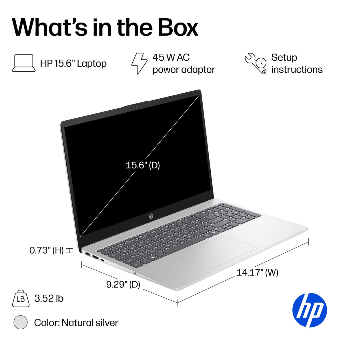 HP - 15.6" Full HD Touchscreen Laptop - AMD Ryzen 7 (2023) - 16GB Memory - 512GB SSD - Natural Silver