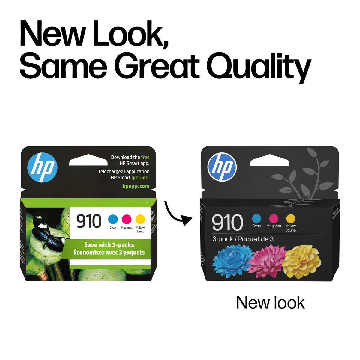 HP - 910 3-Pack Standard Capacity Ink Cartridges - Cyan/Magenta/Yellow