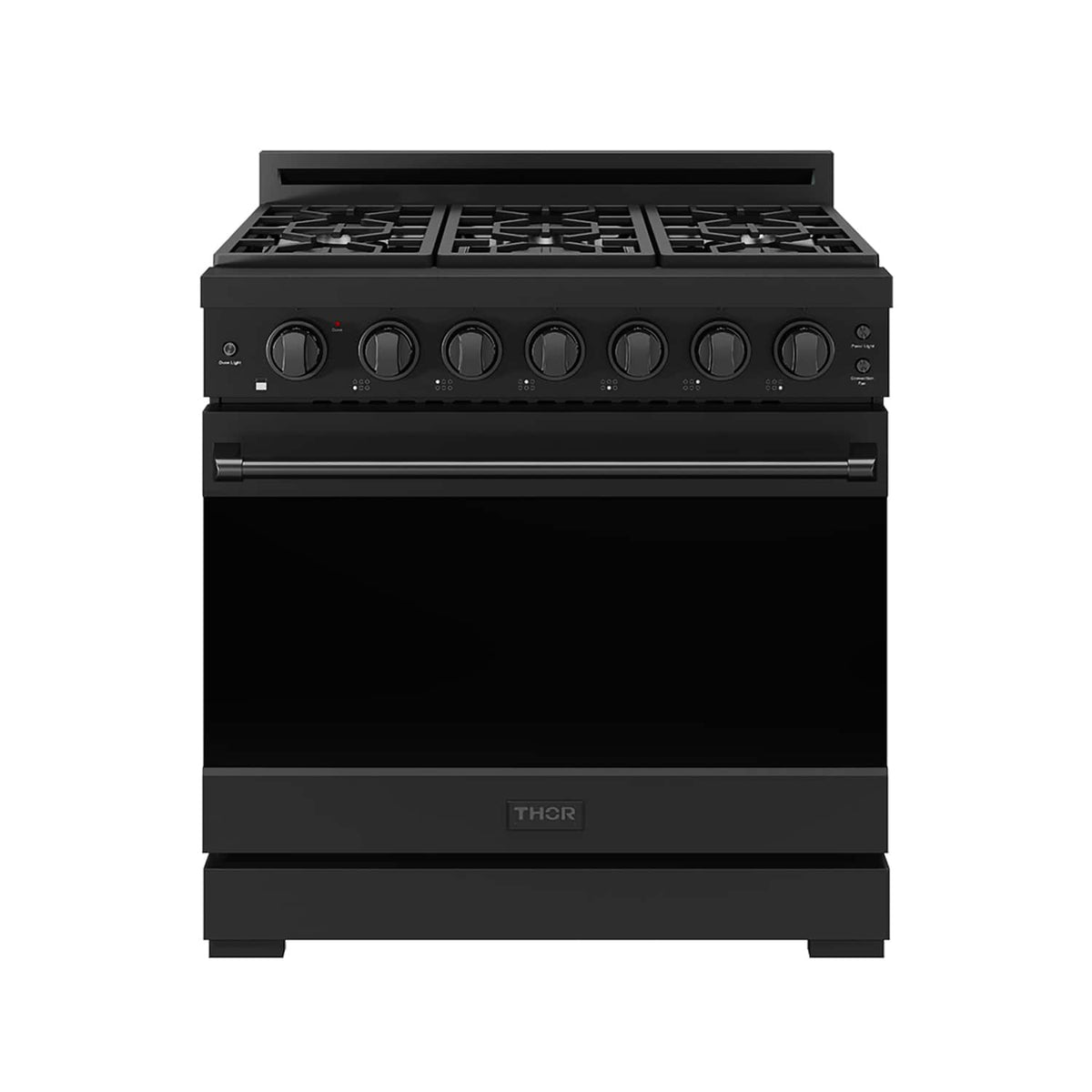 36 in. Wide 6 Burner Gordon Ramsay Series by Thor Kitchen 6.0 Cu. Ft Freestanding Gas Range - Black