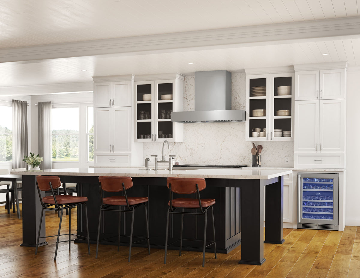 Zephyr - 36 inches - Externally Vented - Wall Range Hood - Stainless Steel