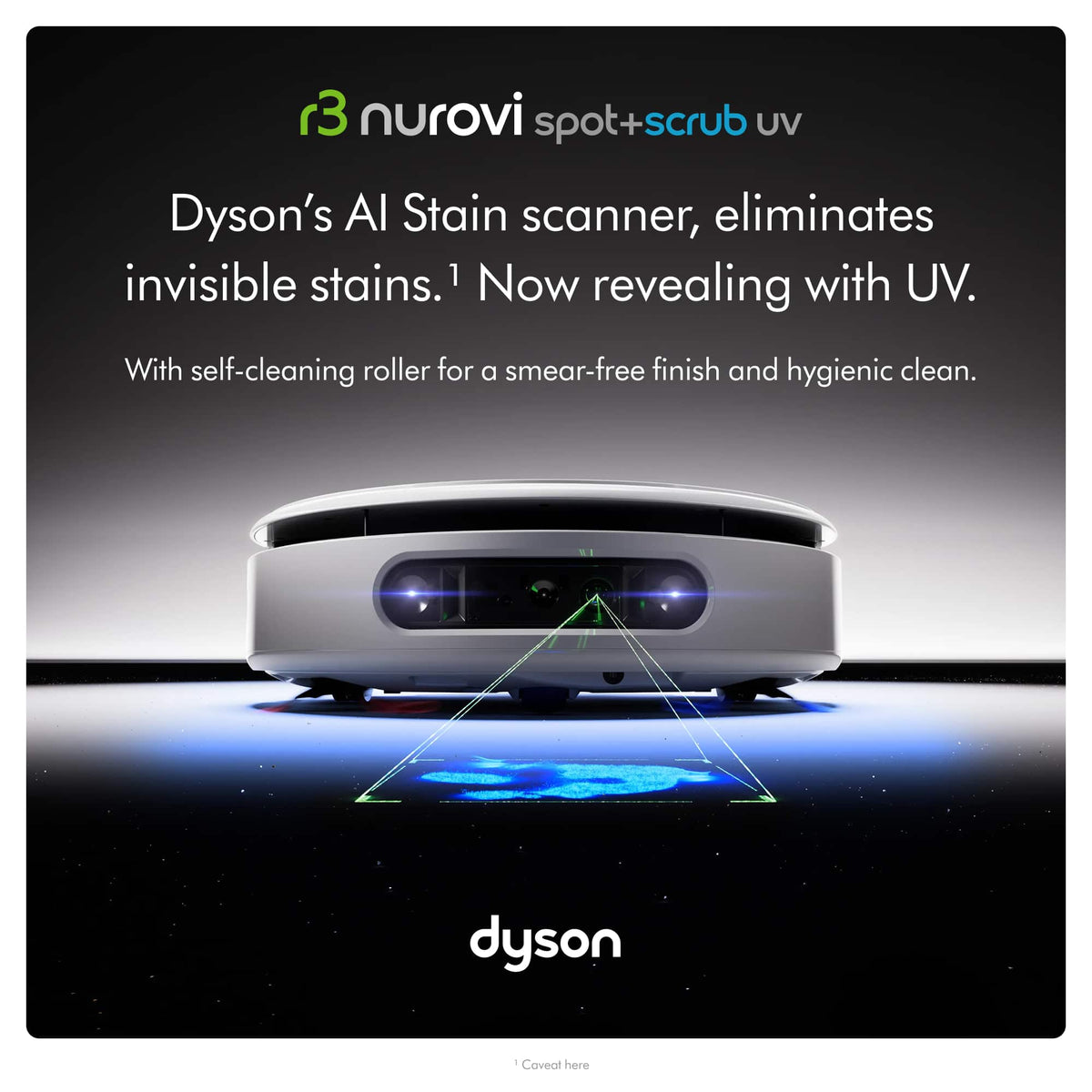 Dyson - R3 Nurovi Spot+Scrub UV Robot Vacuum - Silver/Vinca Blue