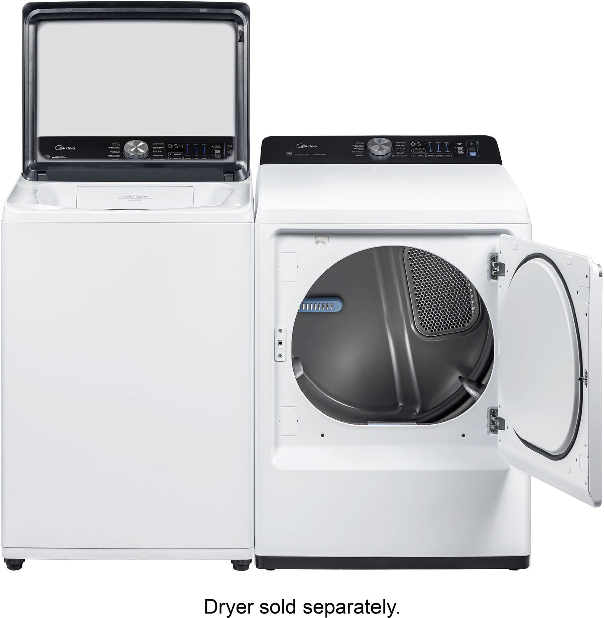 Midea - 4.4 Cu. Ft. Top Load Agitator Washer with PowerMix Spray - White