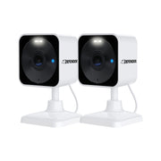 Defender - GO 2K AI POWERED Plug-in Power Indoor/Outdoor Home Security, Baby & Pet Camera - 2 Pack - White