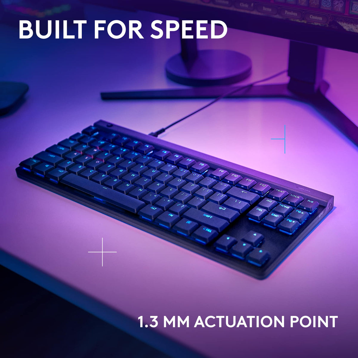 Logitech - G515 TKL Wired Mechanical Tactile (Brown) Switch Gaming Keyboard with LIGHTSYNC RGB - Black