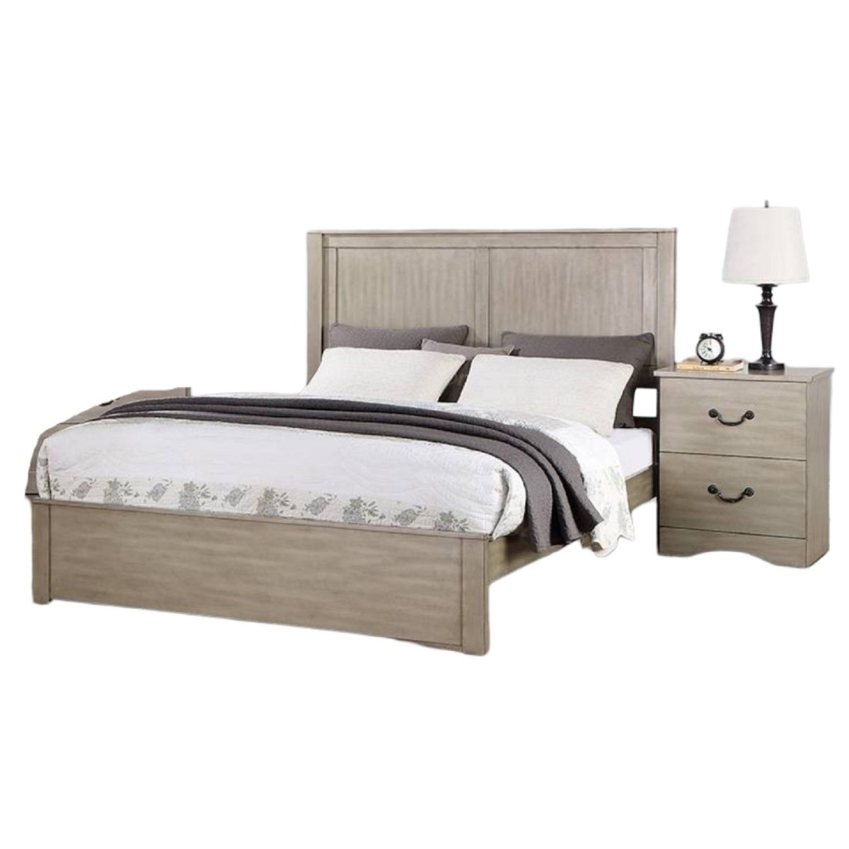 Cama con cabecero de 2 paneles