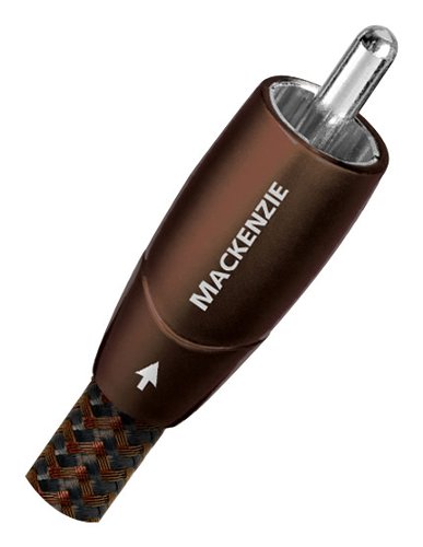 AudioQuest - Mackenzie RCA > RCA 6.6' Analog Audio Interconnect Cable with RCA to RCA Connectors - Brown on Black
