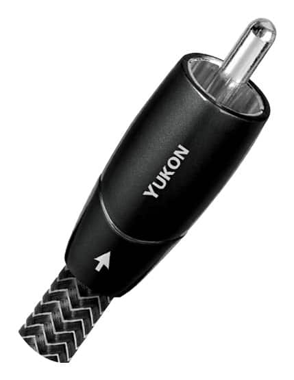 AudioQuest - Yukon RCA > RCA 6.6' Analog Audio Interconnect Cable - Gray on Black