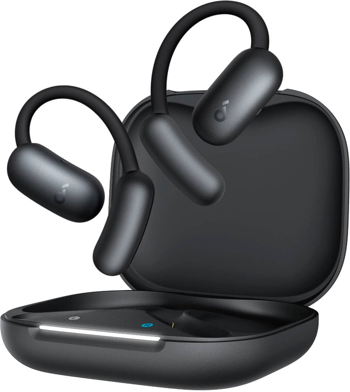 Soundcore - by Anker AeroFit 2 Open-Ear Headphones with Adjustable Ear Hooks - Black