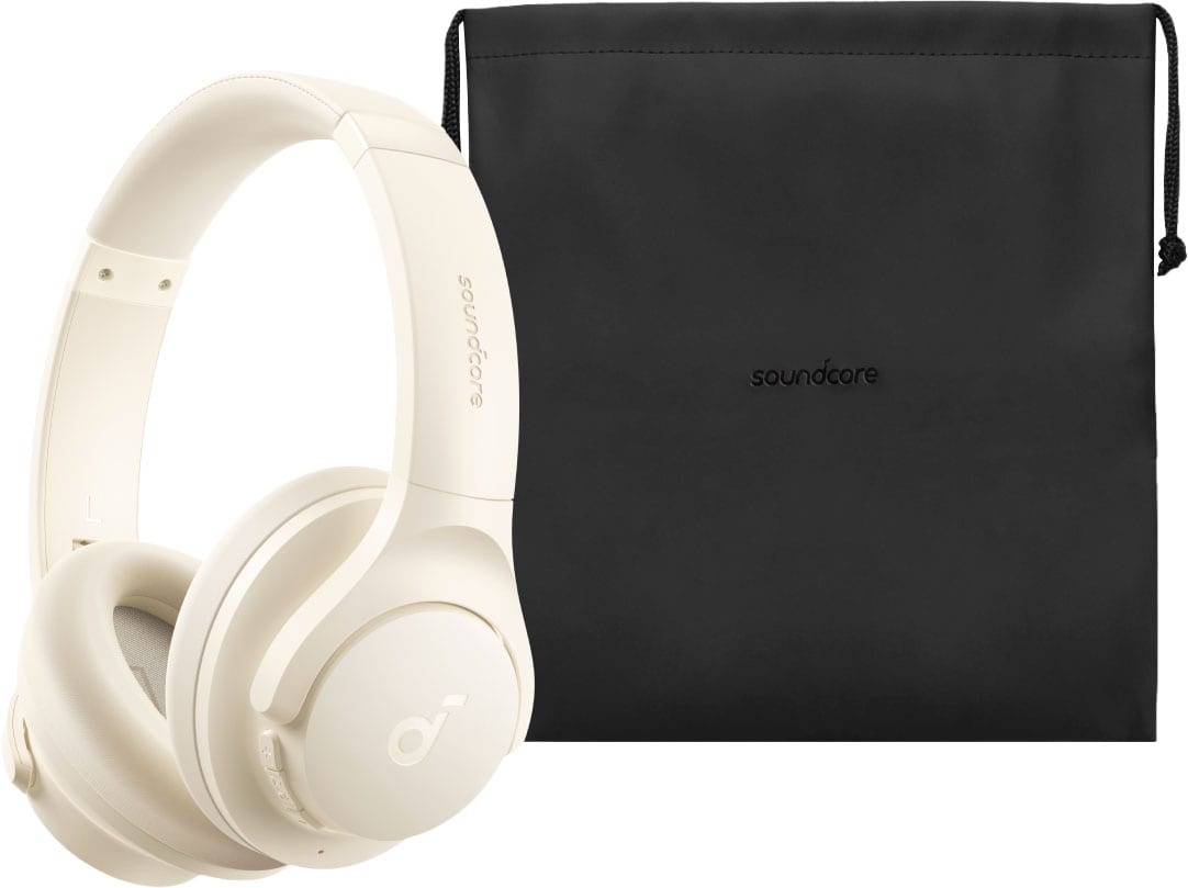 Anker - Soundcore Q20i Plus Over-Ear Bluetooth Headphones - White