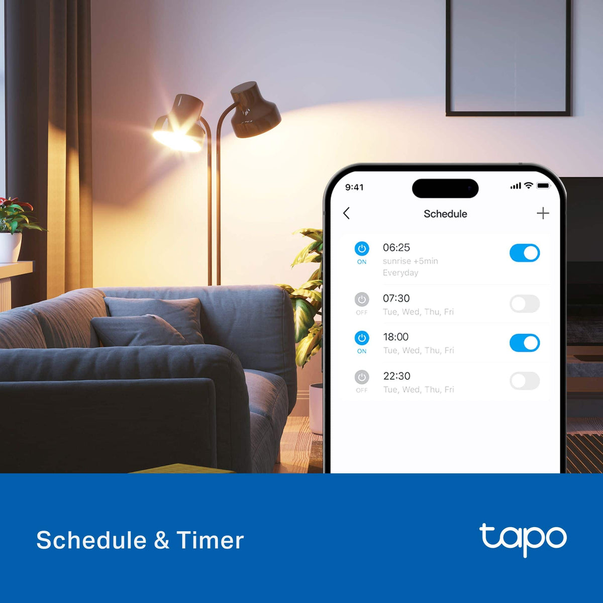 TP-Link - Tapo P316M Smart Power Strip with 6 Individually Controlled Smart Outlets & 3 USB Ports with Surge Protection - White