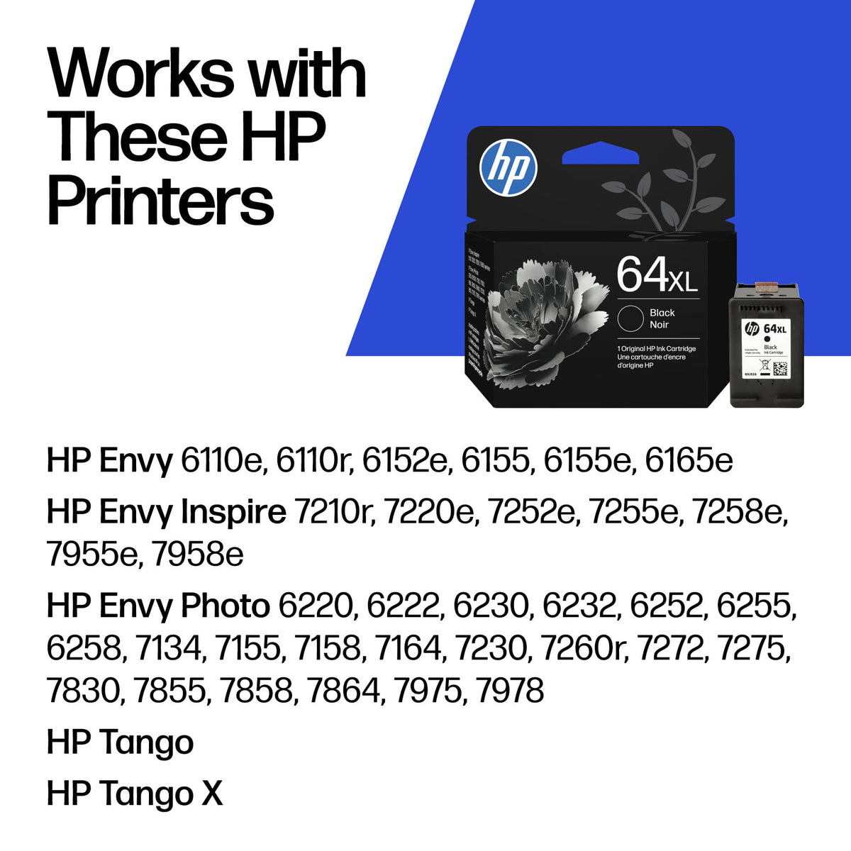 HP - 64XL High-Yield Ink Cartridge - Black