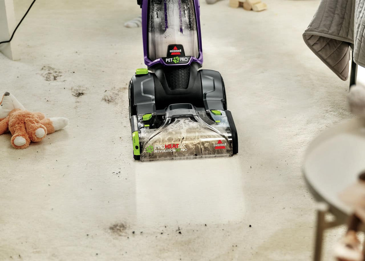 BISSELL - ProHeat 2X Revolution Pet Pro Plus Corded Upright Carpet Deep Cleaner - silver/purple