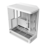 NZXT - H6 - ATX Dual-Chamber PC Case with Seamless Curved Tempered Glass - White