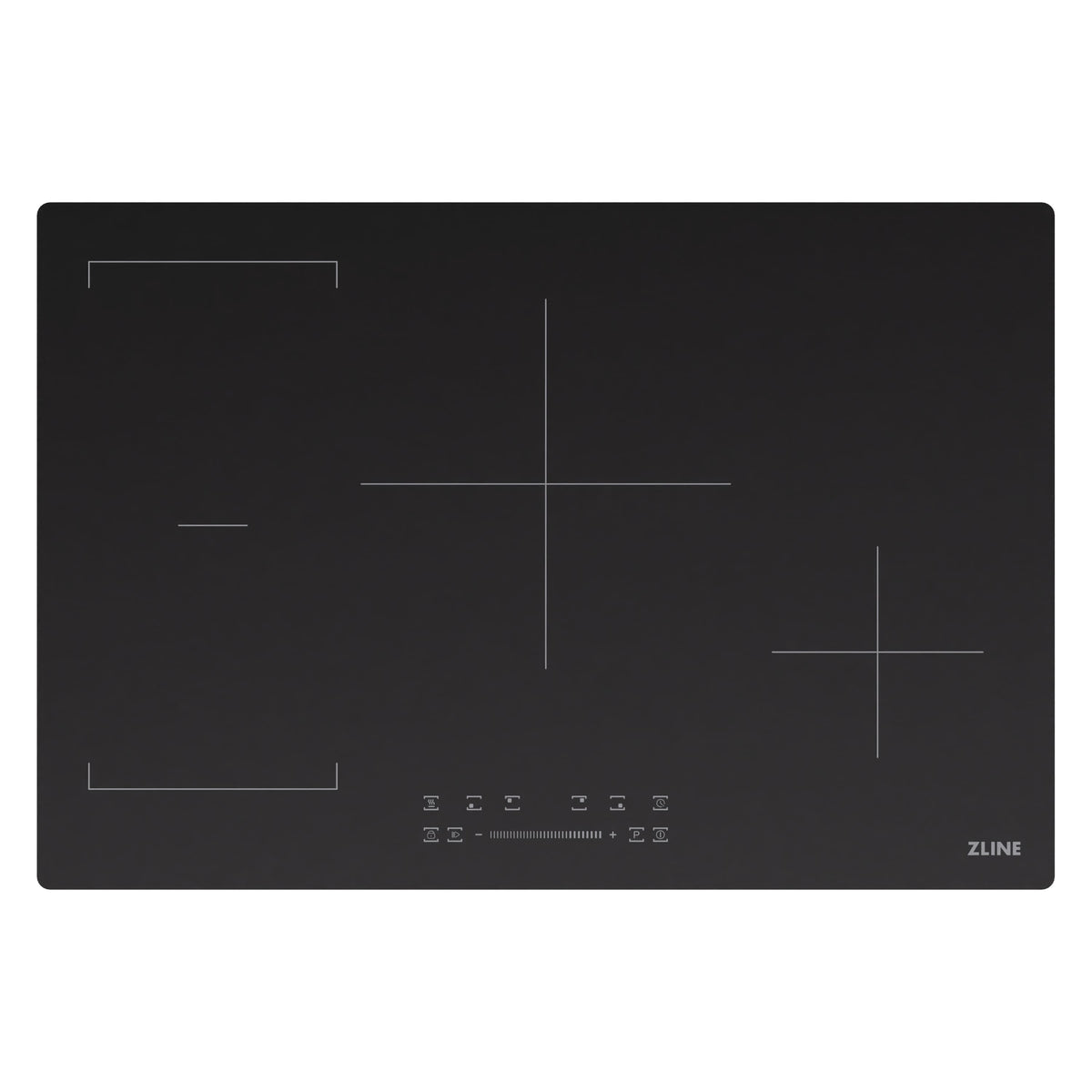 ZLINE - 30 in. Drop-in Induction Cooktop with Anti-Scratch Glass and 4 Elements - Black
