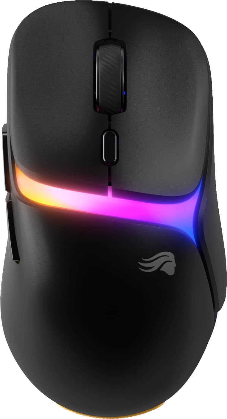Glorious - Model D3 Lightweight Wireless Optical Gaming Mouse with InfinitePlay Swappable Battery System & Charging Base Station - Wireless - Black