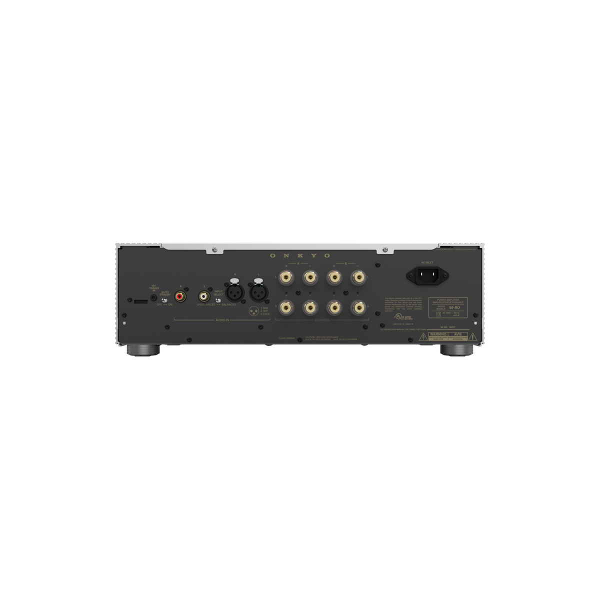 Onkyo - M-80 Network Amplifier - Silver