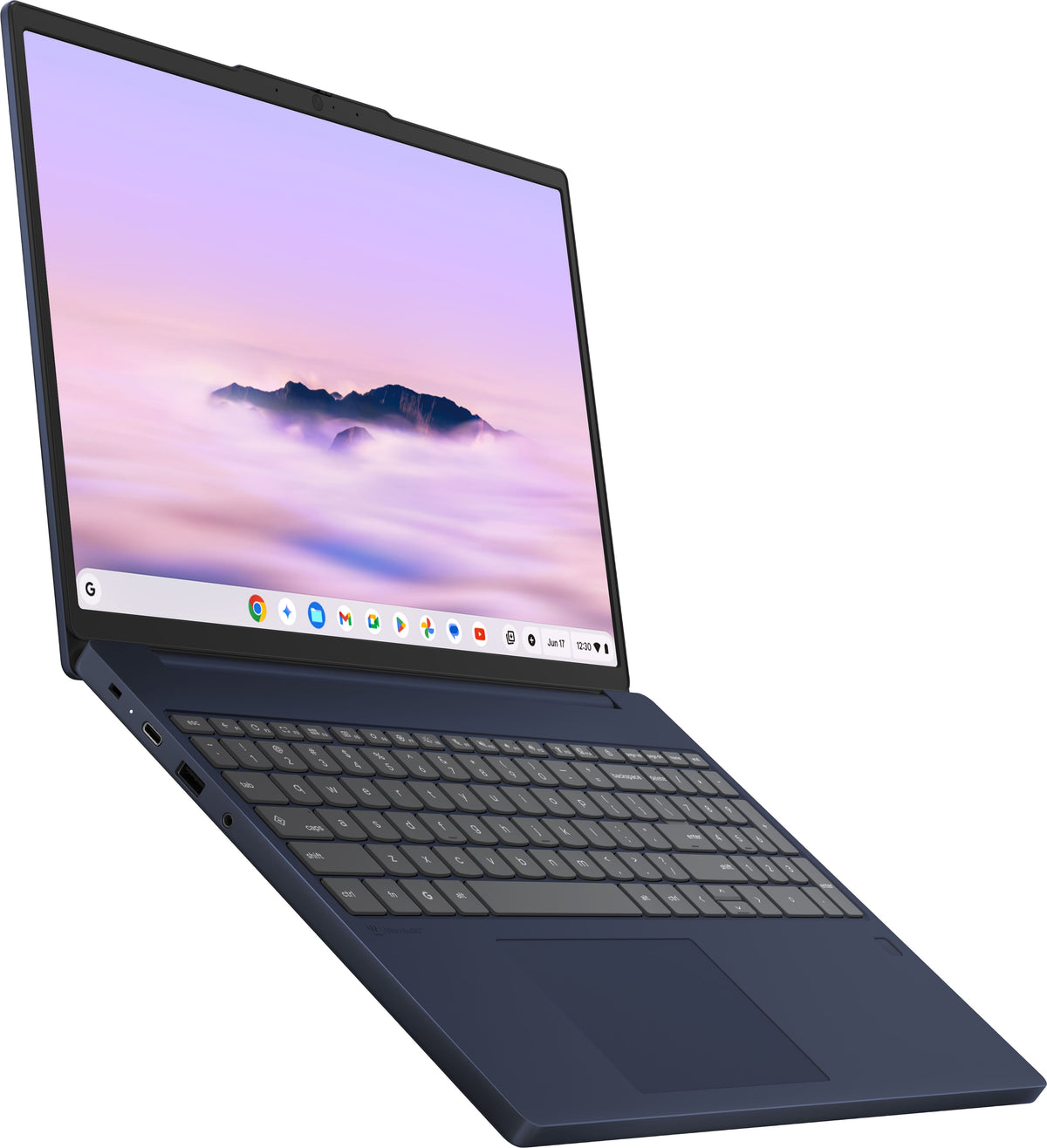 Lenovo - Chromebook Plus 15.3" 2K Touchscreen Laptop - Intel Core 3 Processor N355 2025 - 8GB Memory - 128GB UFS - Cosmic Blue