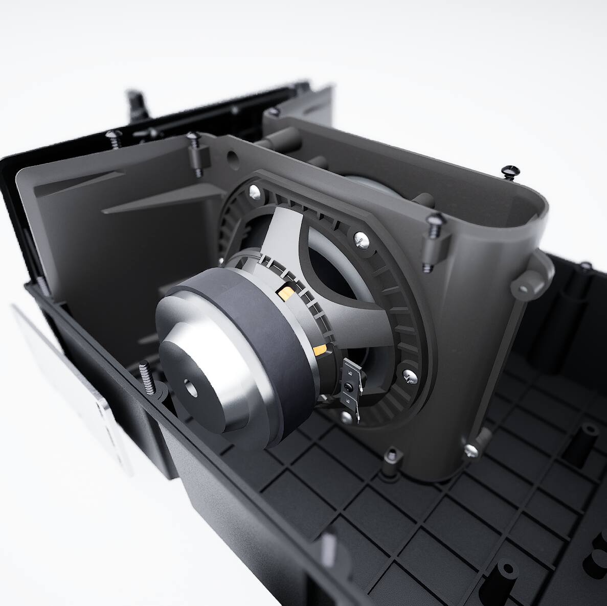 MartinLogan - Variable Aperture System 3” Full-Range 2-Way In-Ceiling Speaker with Dual 5.5” Woofers and a 2” High-Output Driver - Paintable White
