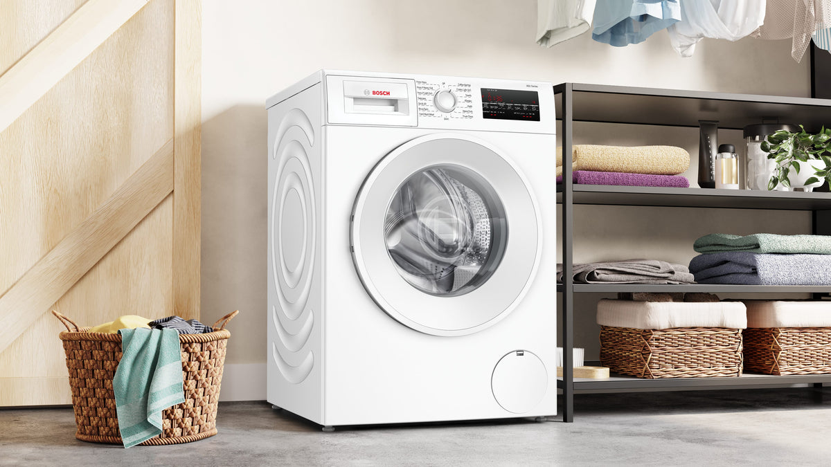 Bosch - 300 Series 2.2 Cu. Ft. High-Efficiency Stackable Smart Front Load Washer - White