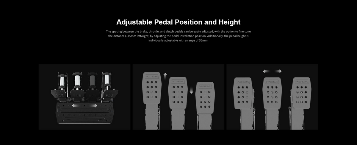 Moza Racing - SRP2 Load Cell Sim Racing Pedals (Throttle & Brake) for Windows and Xbox