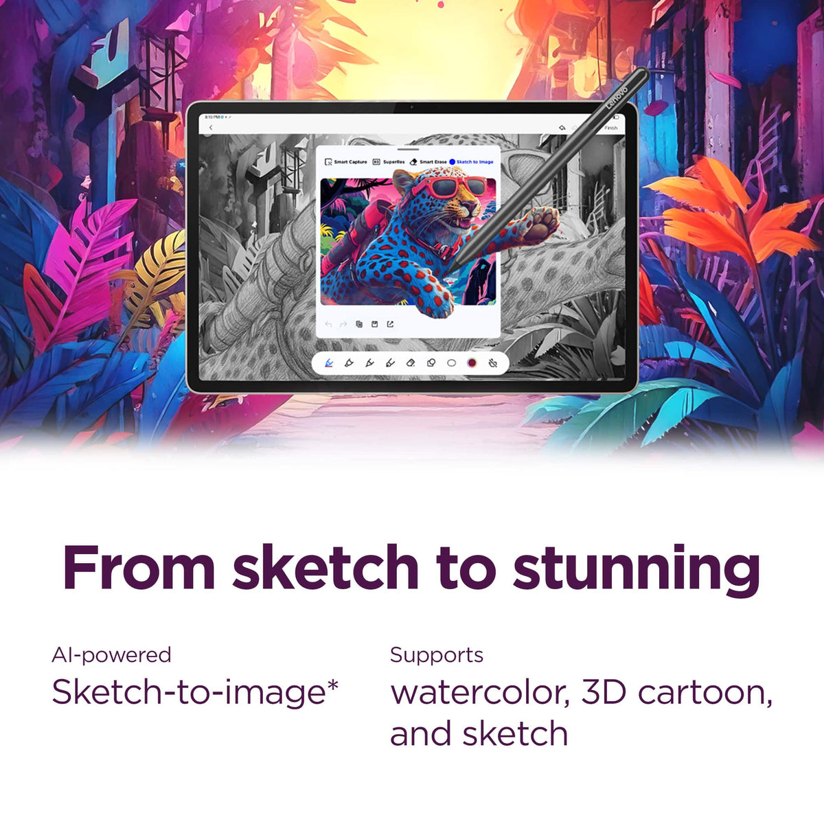 Lenovo - Yoga Tab - 11.1" 3.2K Tablet - 12GB RAM - 256GB UFS - with Keyboard + Pen - Luna Grey