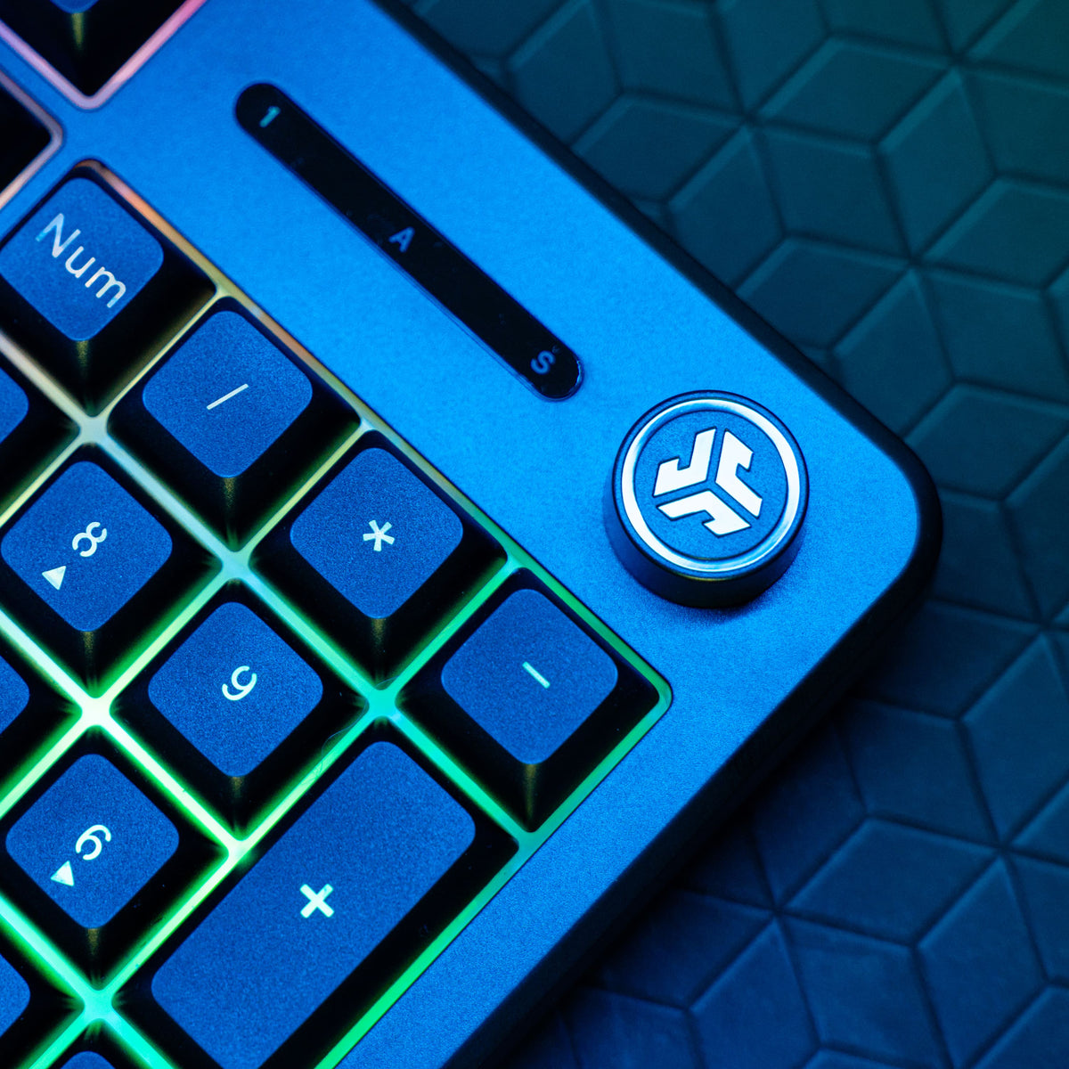 JLab - Nightfall Full-Size Wired Gaming Keyboard - Black