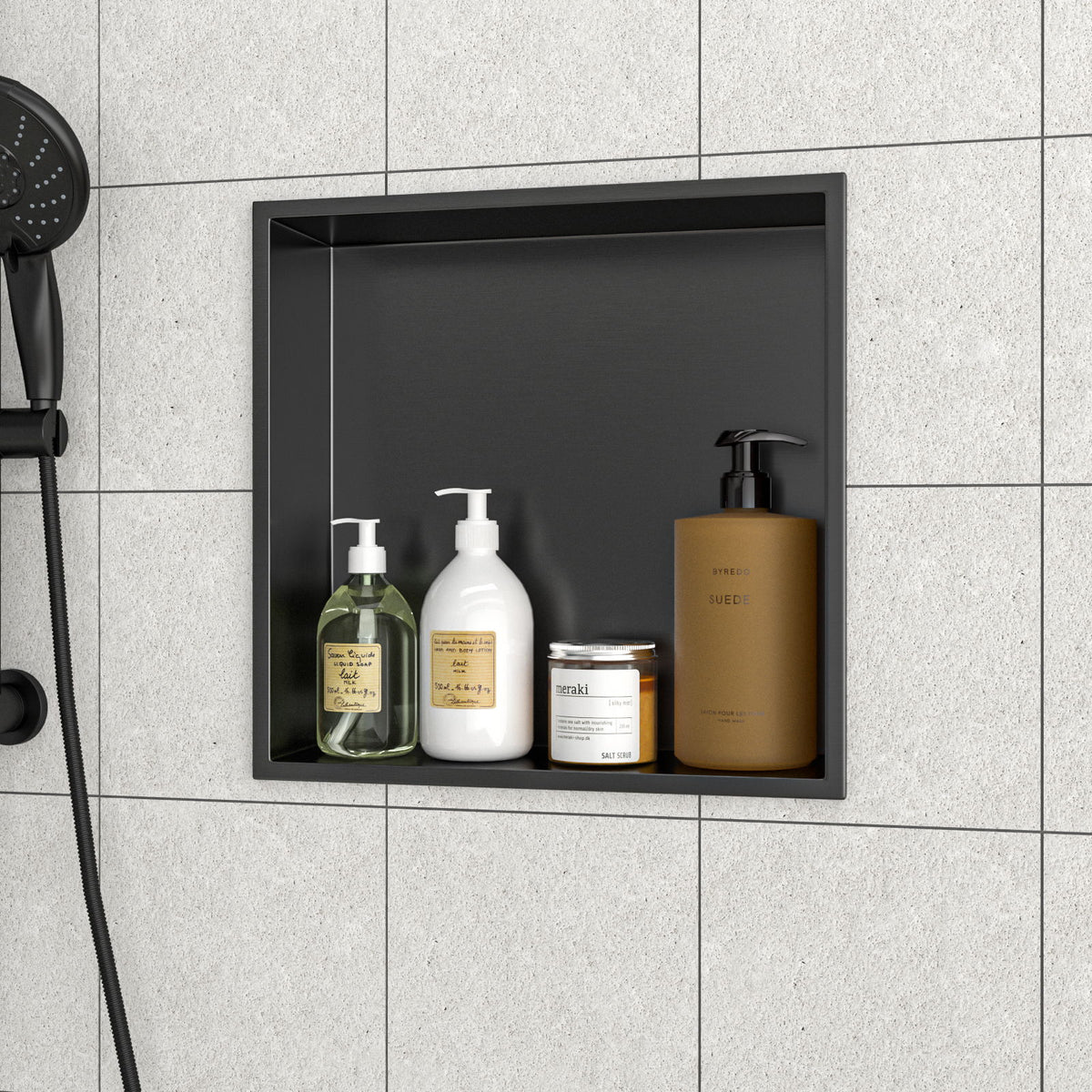 Stainless Steel Shower Niche With Seamless Design For Bathroom Storage
