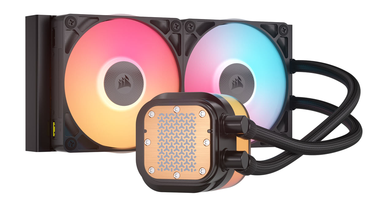 CORSAIR - iCUE LINK TITAN 240 RX LCD Liquid CPU Cooler - Black