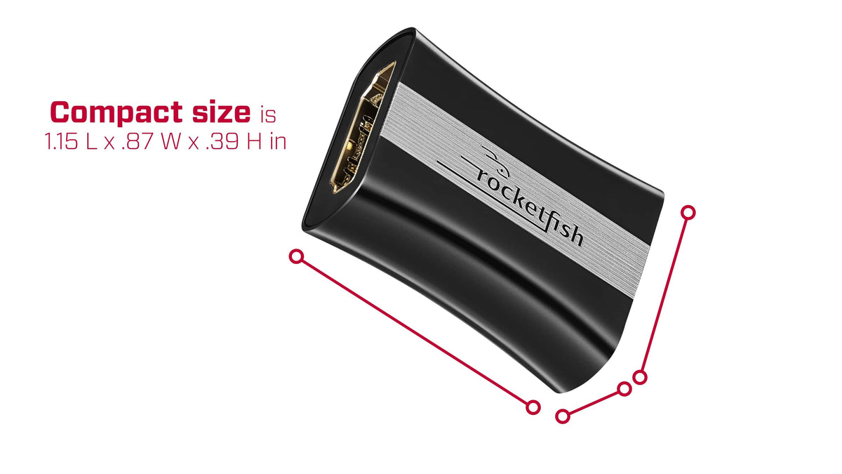 Rocketfish™ - 8K HDMI Coupler - Black
