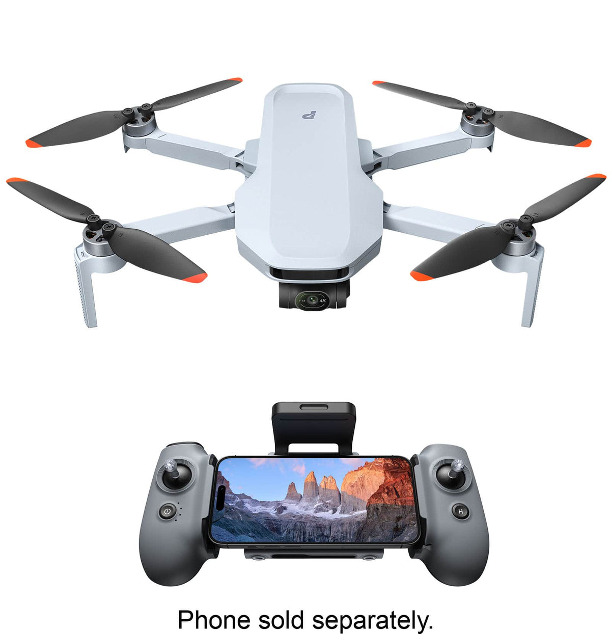 Potensic - ATOM 2 Fly More Combo Drone with Remote Controller - Gray