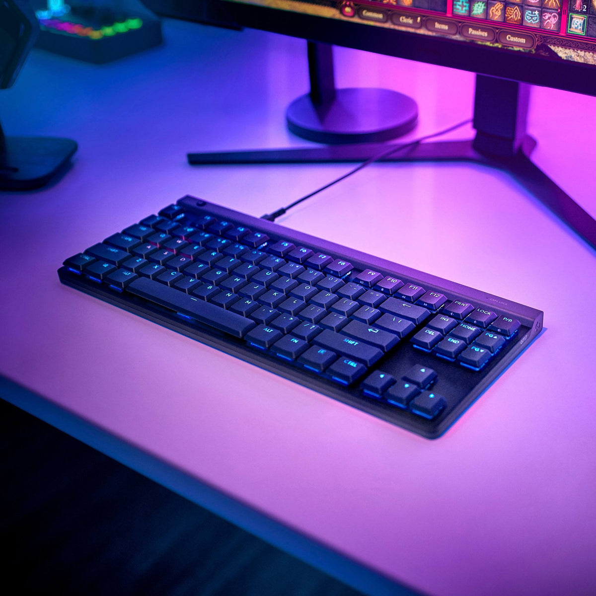 Logitech - G515 TKL Wired Mechanical Tactile (Brown) Switch Gaming Keyboard with LIGHTSYNC RGB - Black