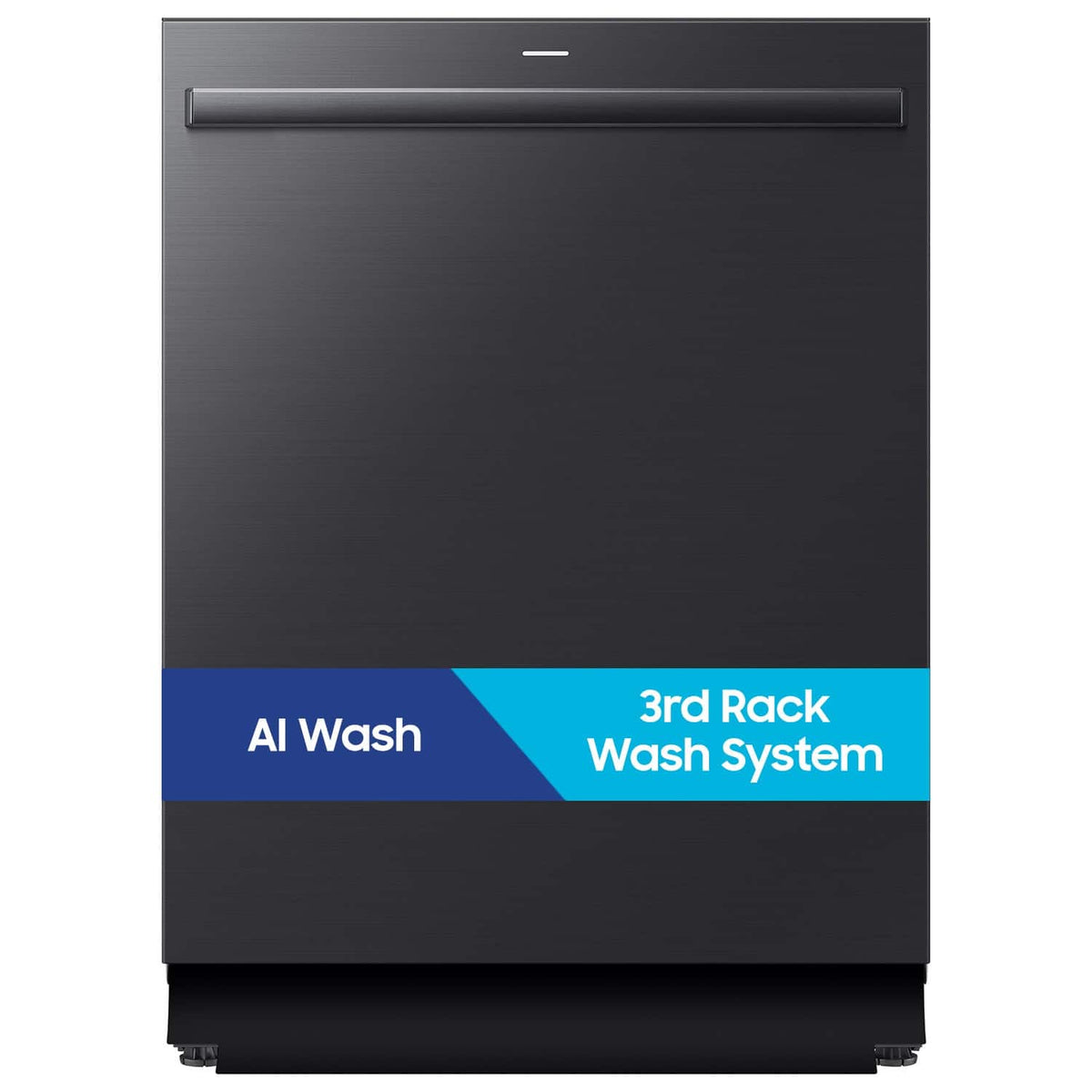 Samsung - 38 dBA Bespoke AI Dishwasher with 3rd Rack Washing System - Matte Black Steel