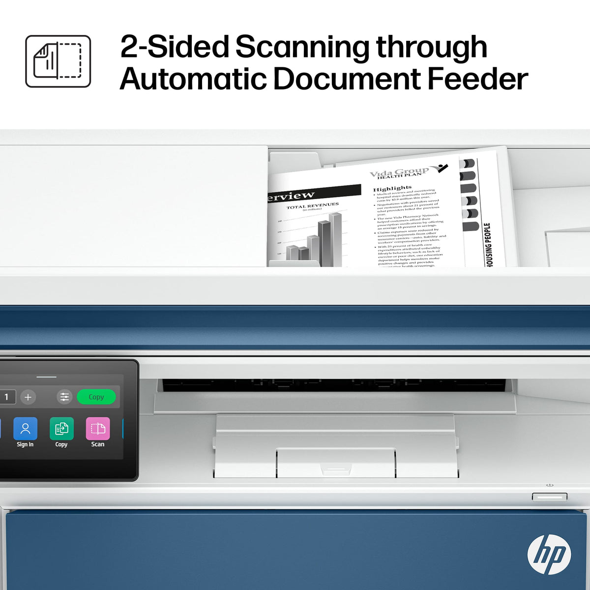 HP - LaserJet Pro MFP 4112dw Wireless Black & White All-in-One Laser Printer, Scan, Copy, Fax, 2-Sided Printing, AI-Enabled - White
