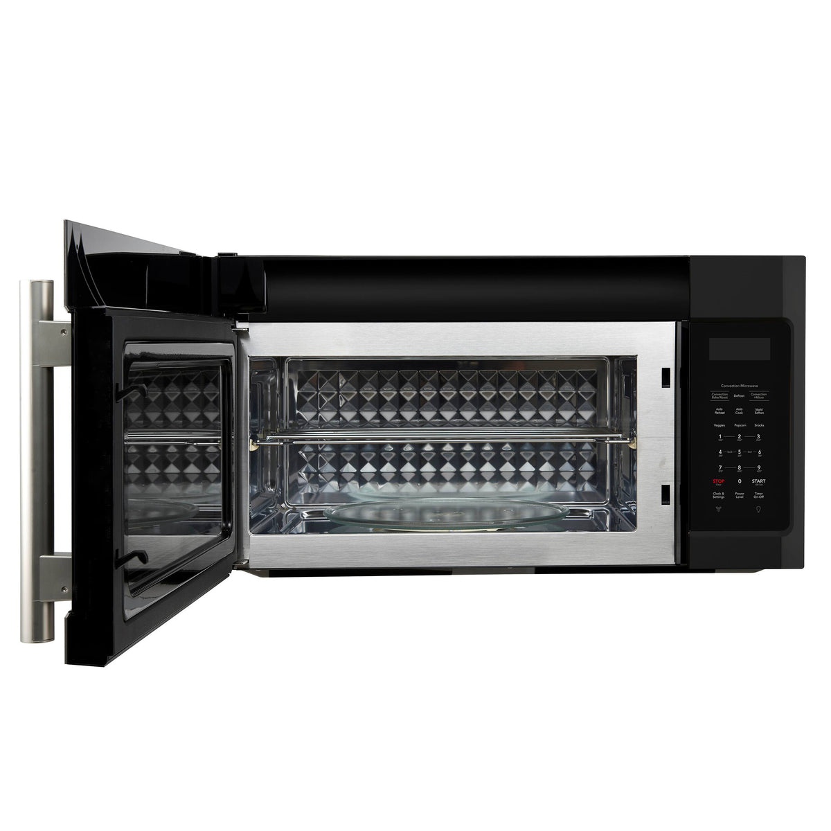 Forno Appliances - Fornace 1.5 Cu. Ft. Convection Over-the-Range Microwave - Black