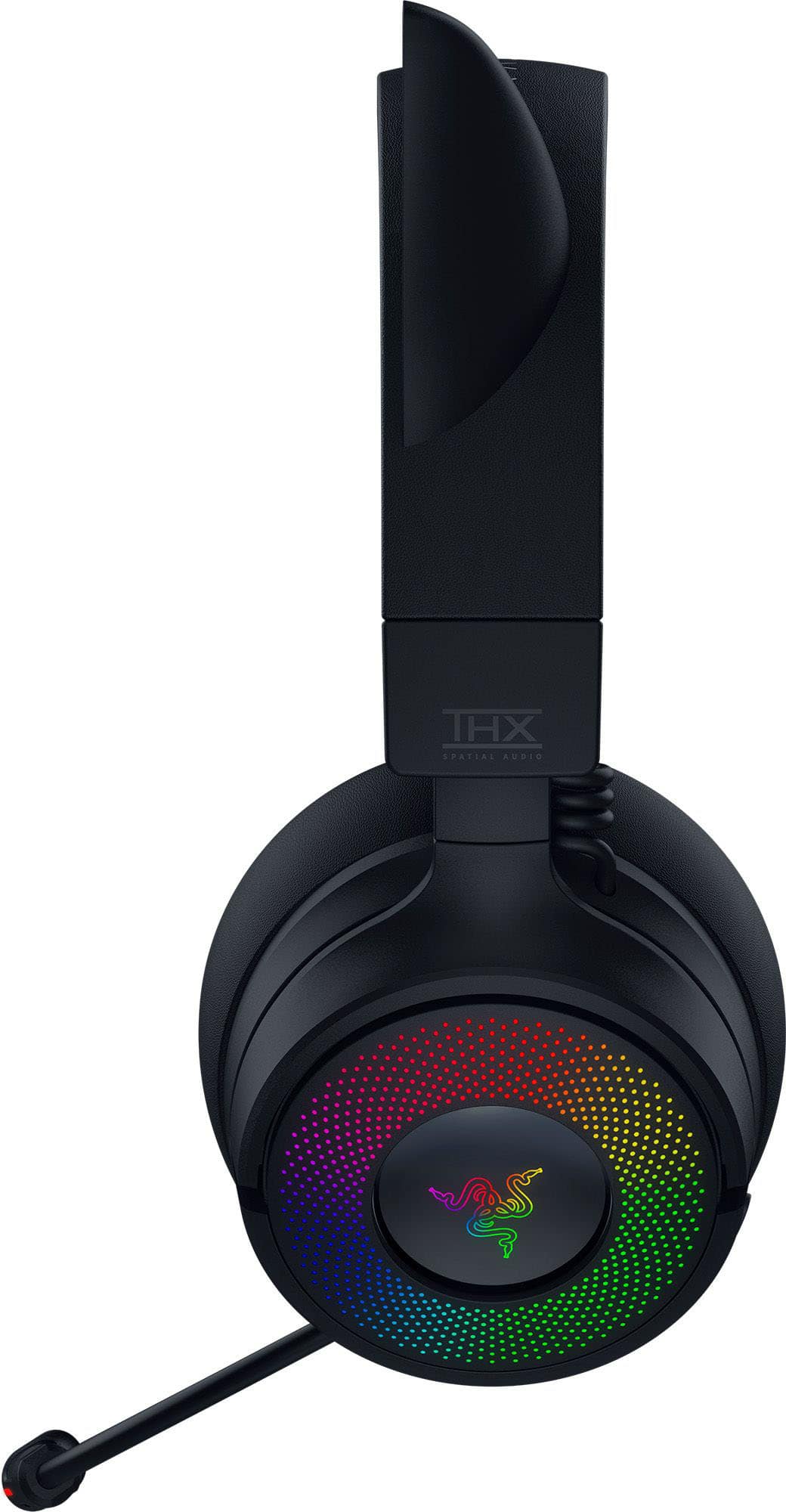 Razer - Kraken Kitty V3 Pro Bluetooth Wireless Over-the-Ear Gaming Headset for PC, Mac, PlayStation, Nintendo Switch, Steam Deck - Black