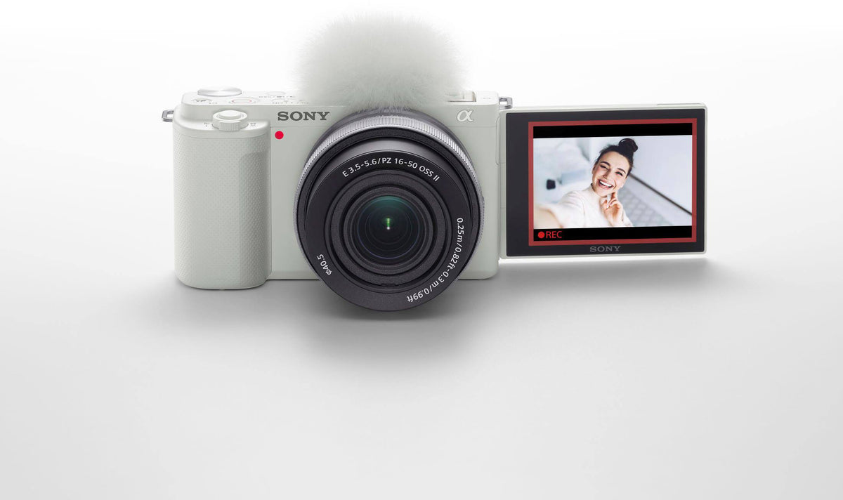 Sony - Alpha ZVE10: APS-C Content Creators’ Camera - White