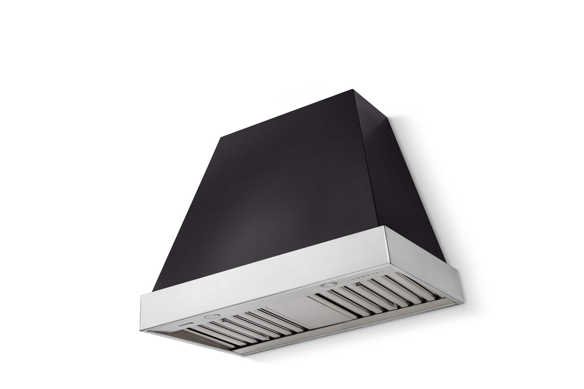 AGA - 36 inches - Externally Vented - Wall Range Hood - Matte Black