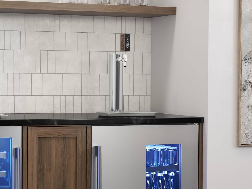 Presrv Kegerator Zephyr Tap Handle for PRKB Kegerators - Walnut
