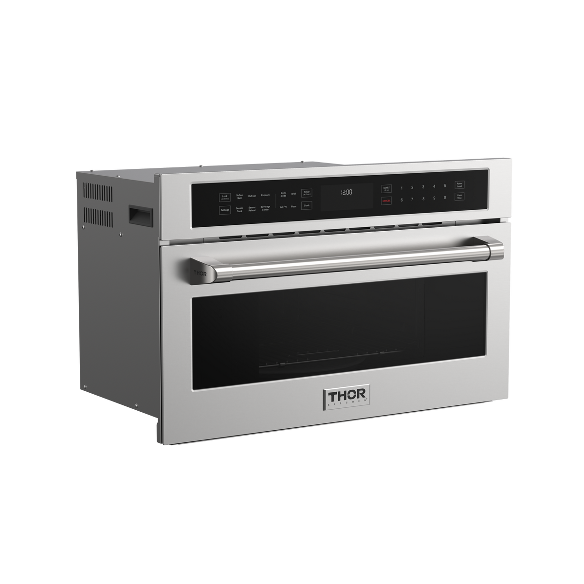 Thor Kitchen - 1.6 Cu. Ft. Built-In Microwave Oven with Air Fry With Sensor Cooking - Stainless Steel