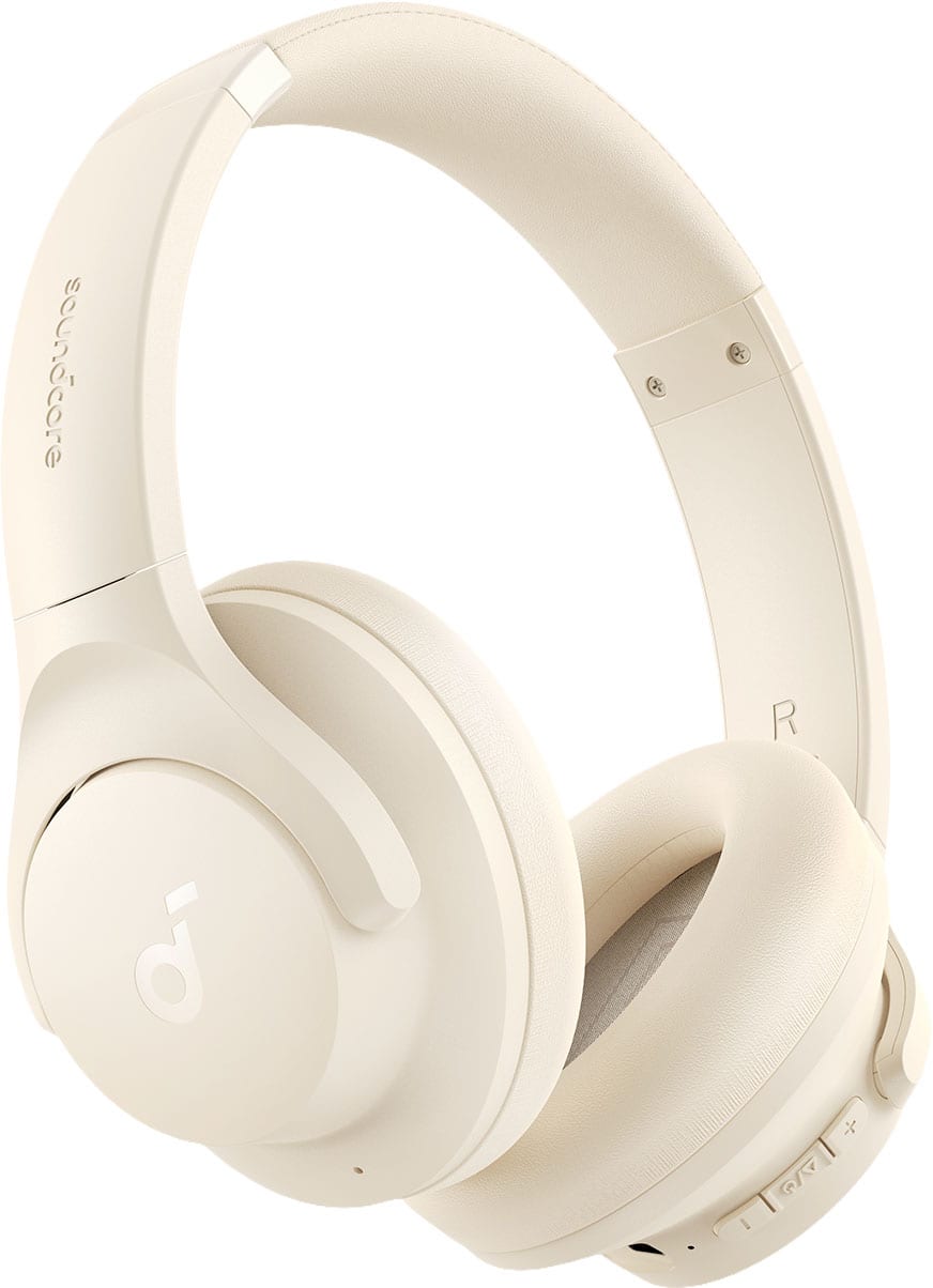 Anker - Soundcore Q20i Plus Over-Ear Bluetooth Headphones - White