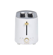 Café - Express Finish 2-Slice Toaster with Extra Wide Slots and 4 Preset Toasting Functions - Matte White