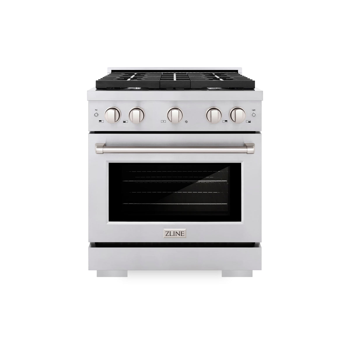 ZLINE - 30 in. Wide 4 Burner Paramount Dual Fuel Range with Cooktop and Convection Oven (SDR30) - Stainless Steel