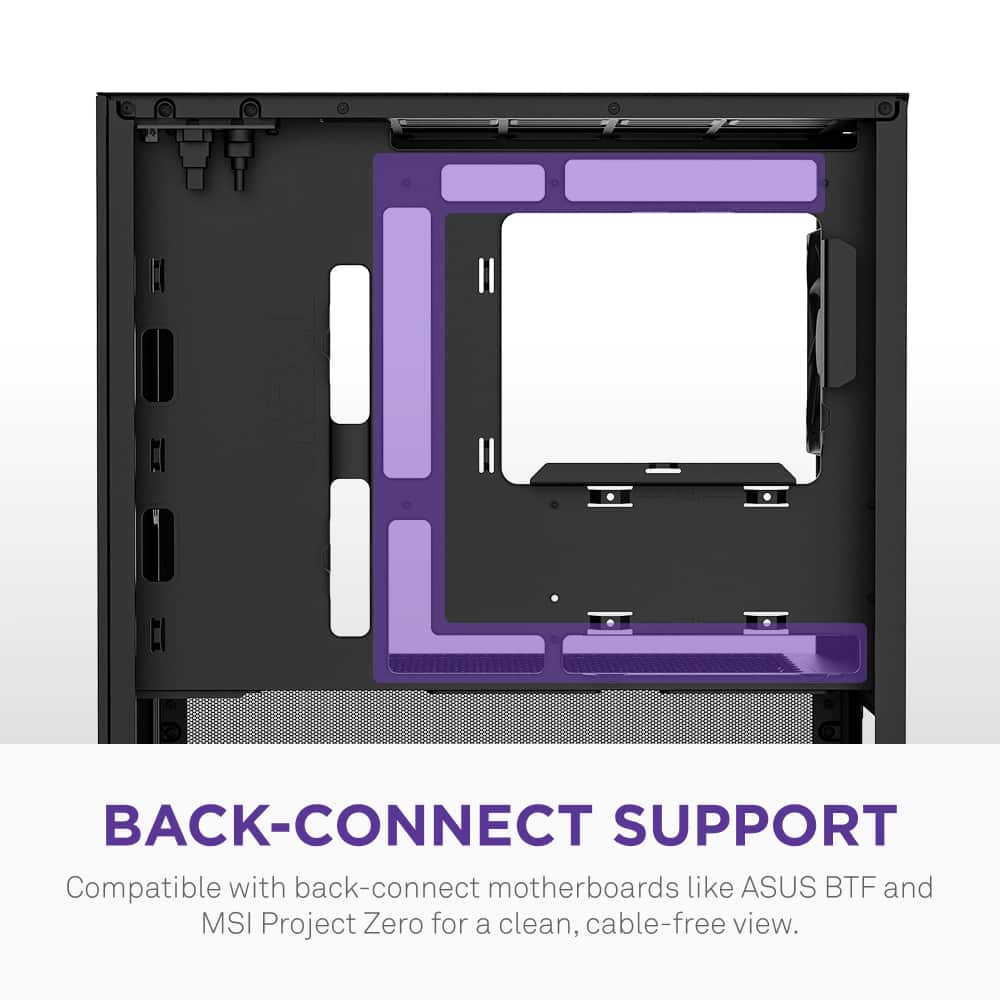 NZXT - H3 Flow Micro-ATX High-Airflow PC Case - Black
