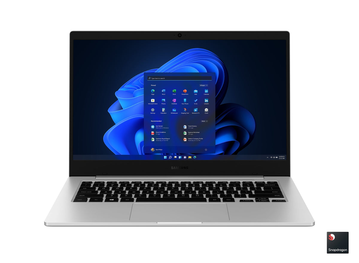 Samsung - Geek Squad Certi Refurbished Galaxy Book Go - 14.0" LED Screen - Qualcomm 7C Gen 2 Processor - 4GB Memory - 128GB eMMC - Silver