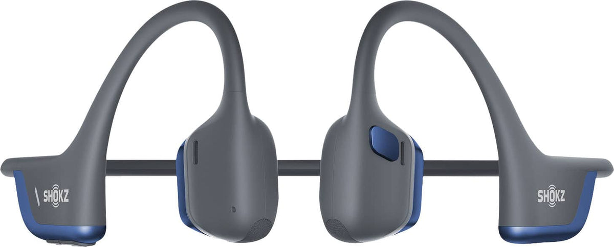 Shokz - OpenRun Pro 2 Mini Wireless Bone Conduction Open-Ear Bluetooth Sports Headphones - Steel Blue