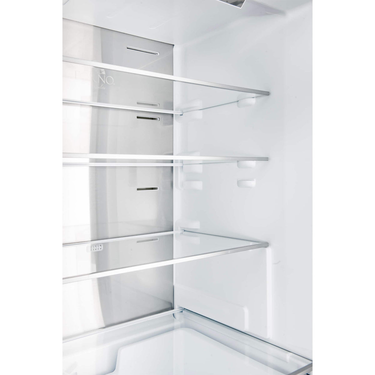 Forno Appliances - Custodia 10.3 Cu. Ft. 24" Counter-Depth Bottom Freezer Refrigerator with Right-Hinge Door and Total No Frost - White