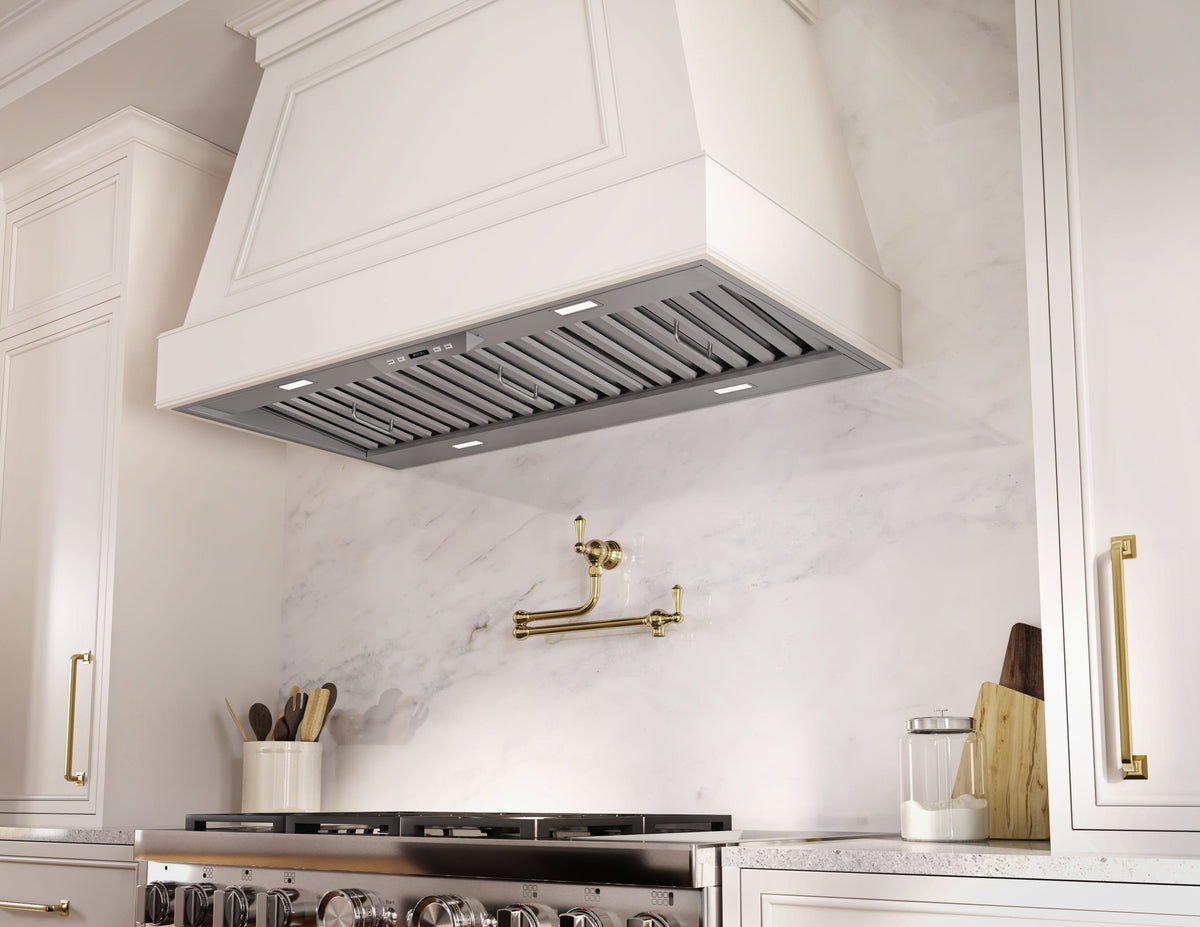 Zephyr - 60 inches - Externally Vented & Externally Vented - Range Hood Insert - Stainless Steel