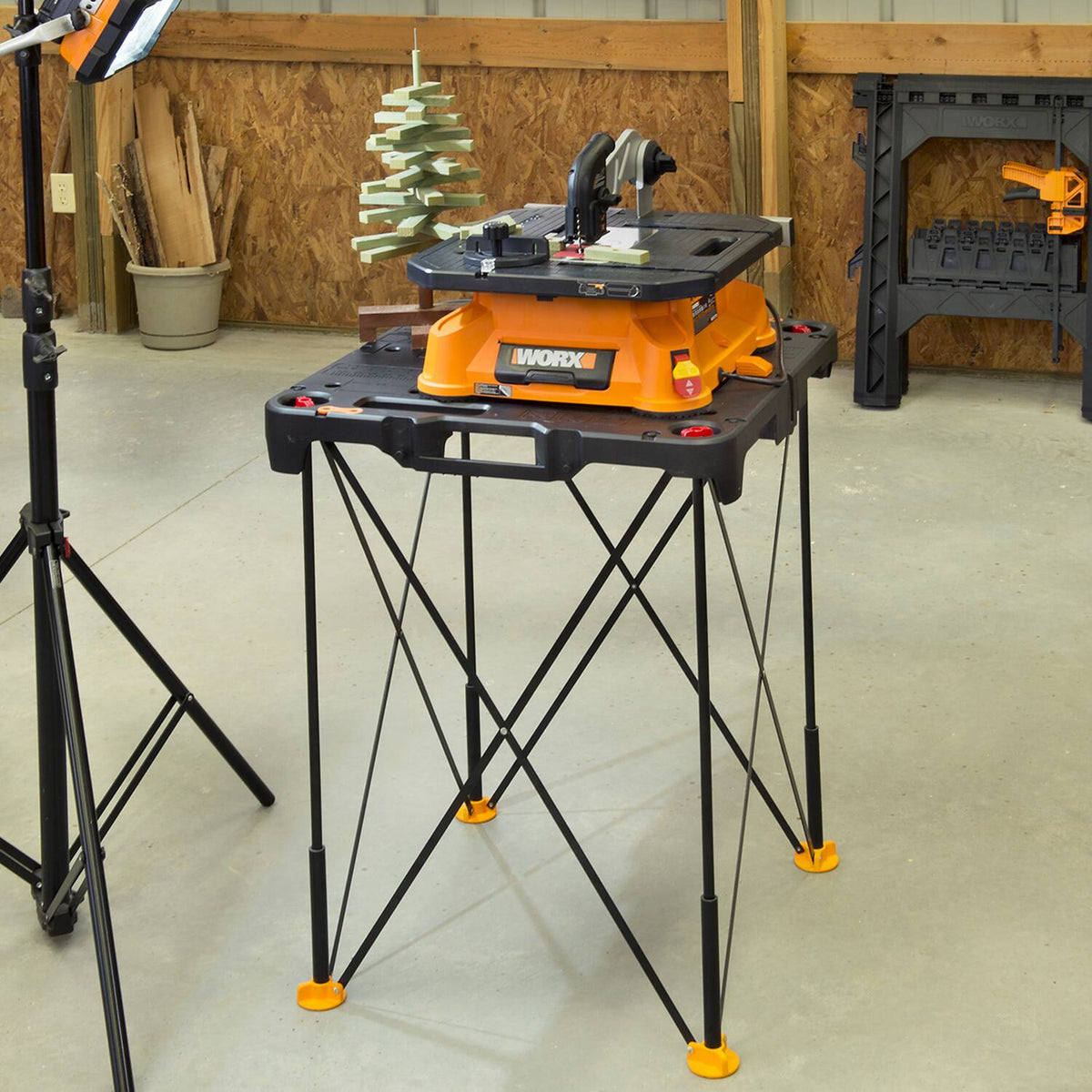 WORX - Sidekick Portable Work Table - Black