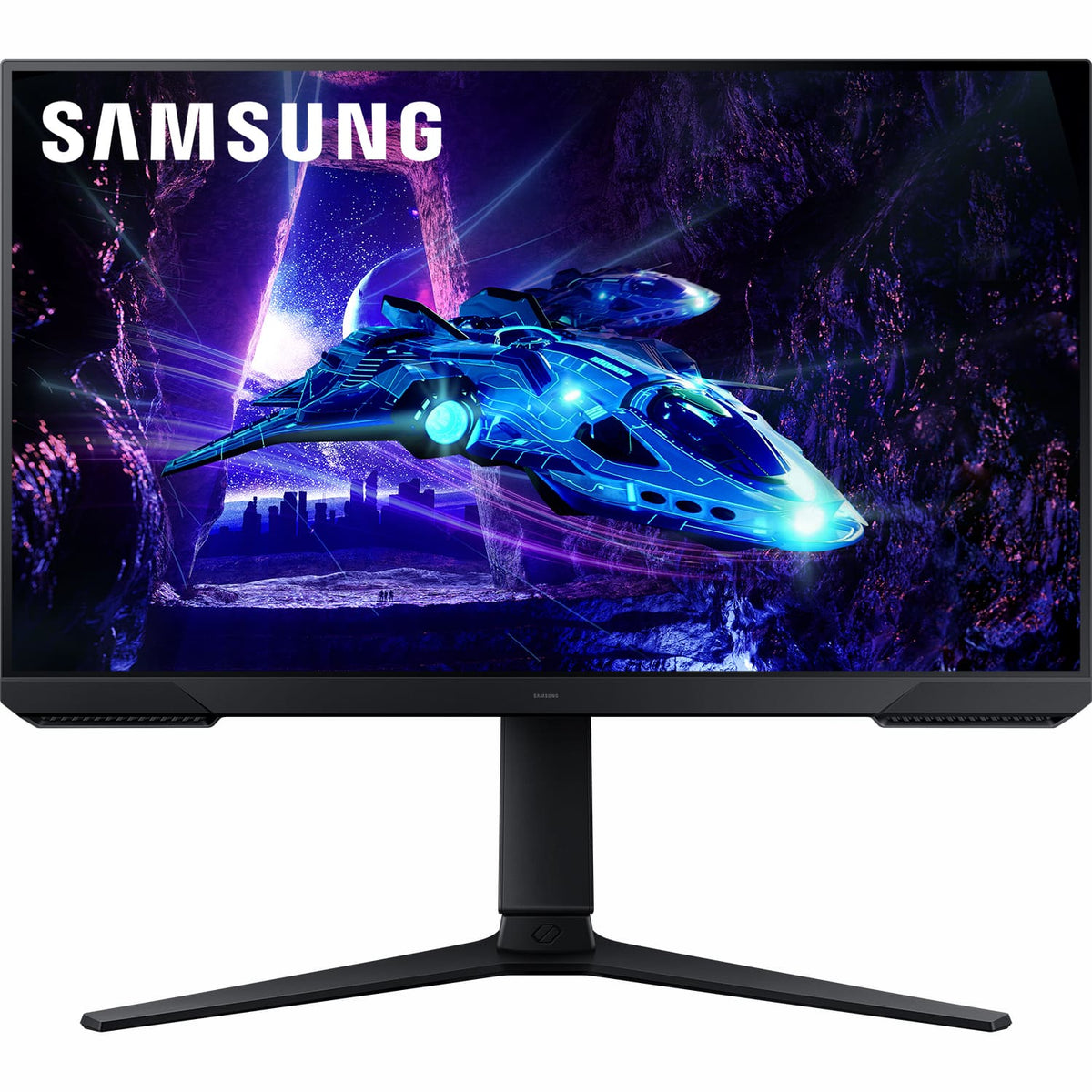 Samsung - Odyssey G30D 24" LED FHD AMD FreeSync Premium 180Hz 1ms Gaming Monitor (DisplayPort, HDMI) - Black